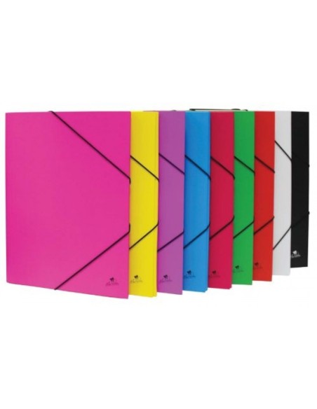 CARPETA Fº GOMAS Y SOLAPAS CARTON FORRADO COLOR ROJO